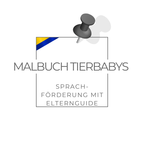 Malbuch auf Ukrainisch mit Elternguide zur Sprachförderung für mehrsprachige Kinder in Kindergarten und Vorschule. Unterstützt spielerisch Sprachverständnis und Integration.